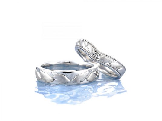 サーフウィング結婚指輪プラチナ