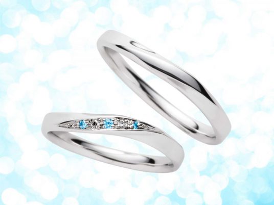 カシオペア ice blue dia 結婚指輪