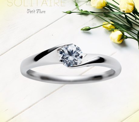 ゼラニウム婚約指輪プラチナ