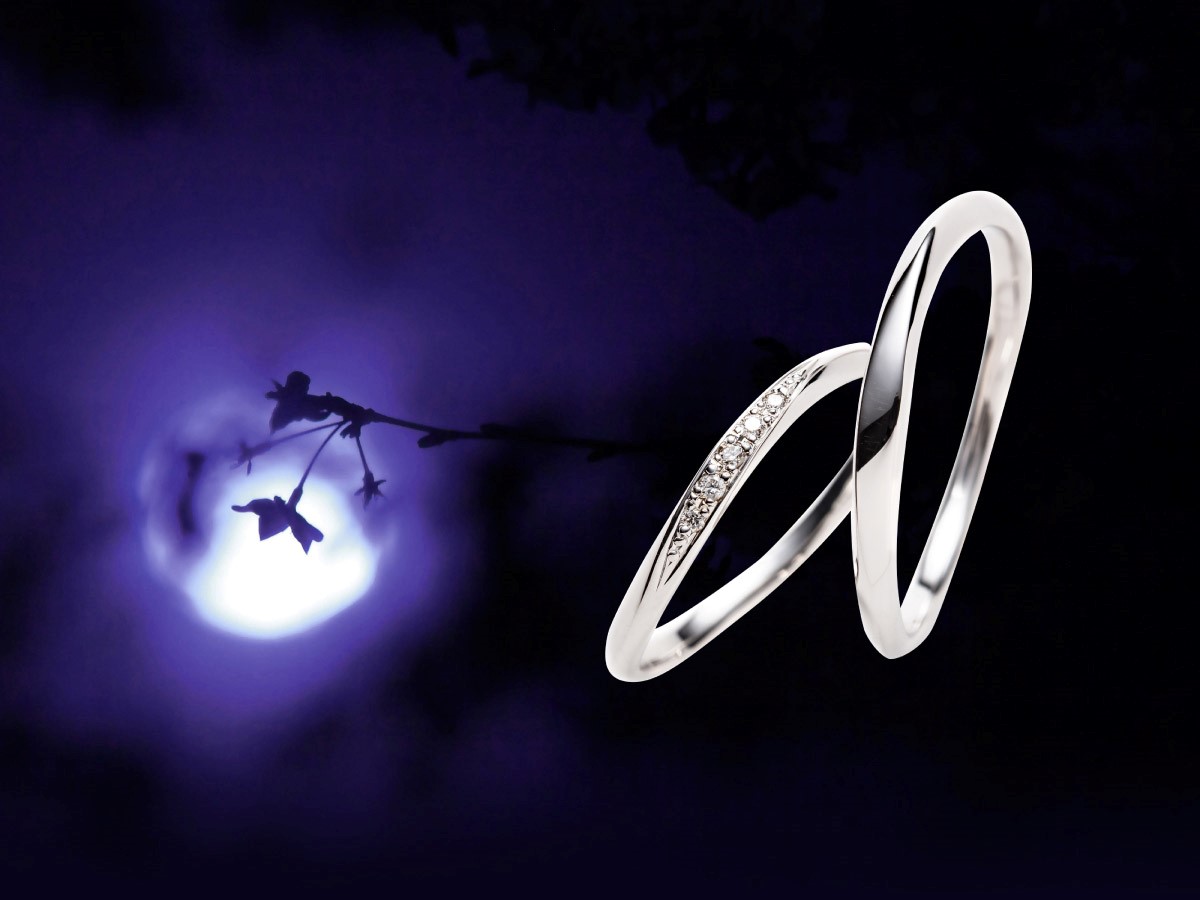 月暦 花月 結婚指輪プラチナ