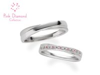 ラブフラワーpink diamond 結婚指輪プラチナピンクダイヤ