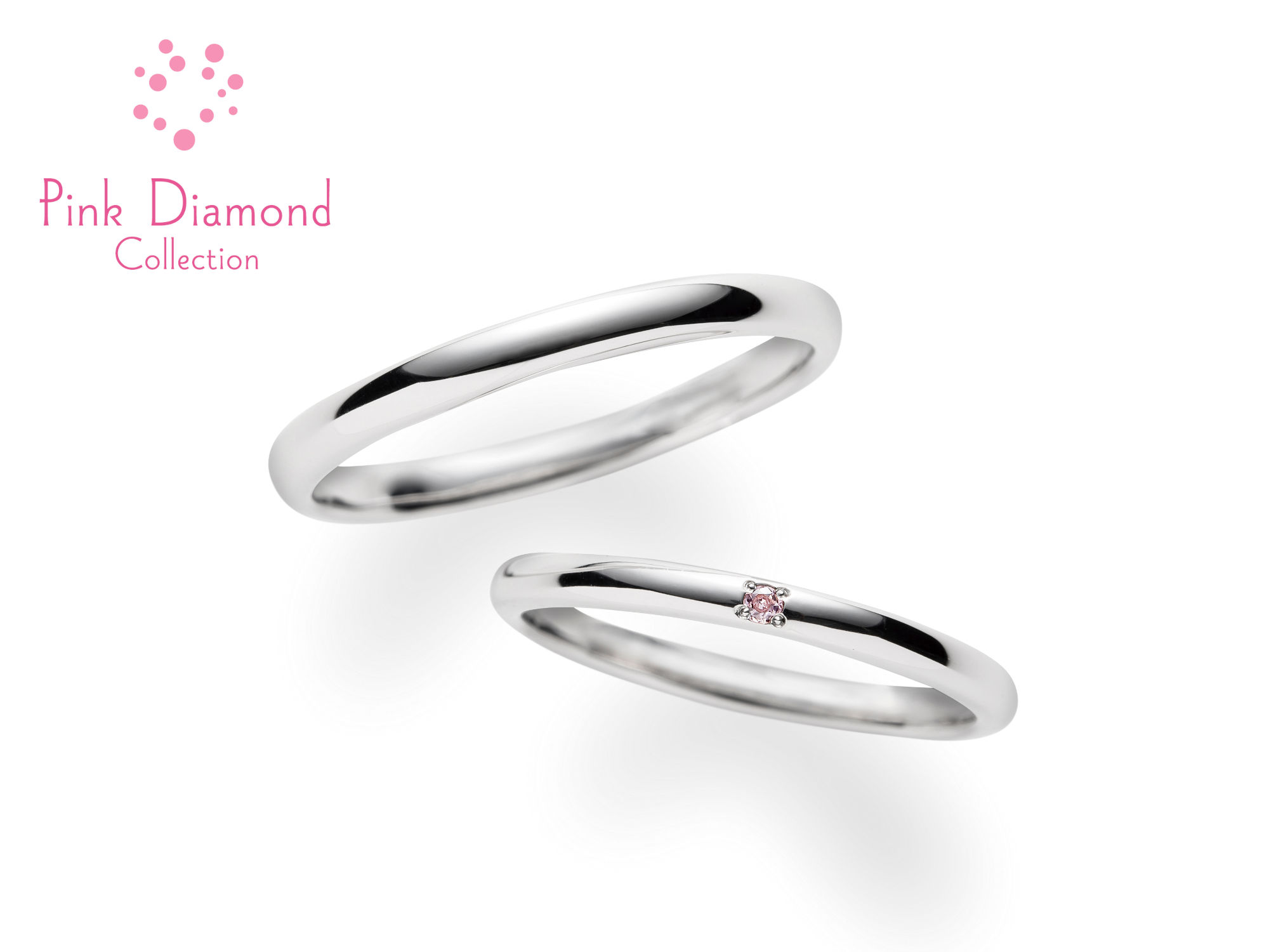 ありがとうpink diamond 結婚指輪プラチナピンクダイヤ