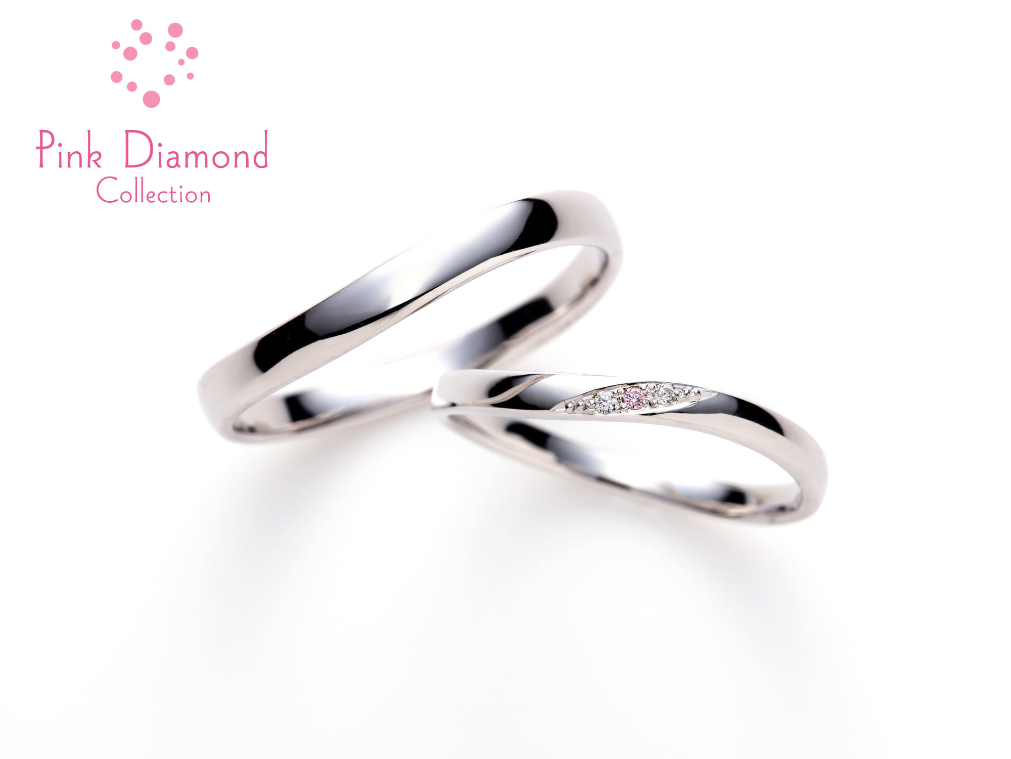 AN-032 pink diamond 結婚指輪プラチナピンクダイヤ