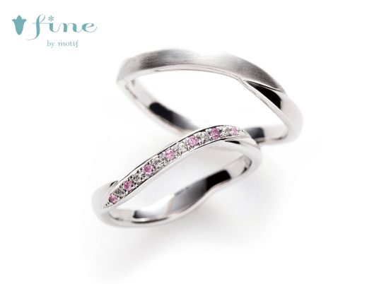 安穏 結婚指輪ピンクサファイヤ