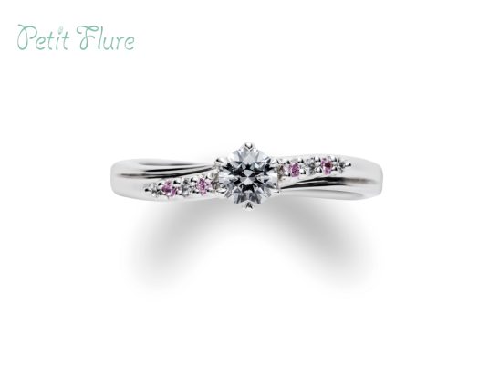 シンビジウム婚約指輪ピンクサファイヤ